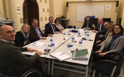 El Sr. Ignacio Tremiño, Director General de Políticas de Apoyo a la Discapacidad, alaba la labor y el equipo humano de la fundación durante su visita